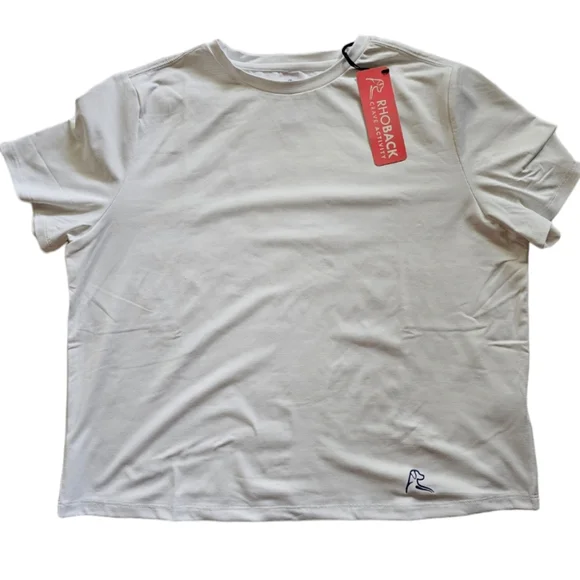 NWT‎ Rhoback Womens Short Sleeve Crop Top Size Large - Picture 4 of 10